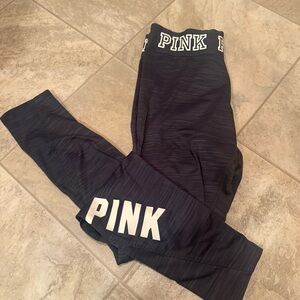 PINK Victoria's Secret Grey heather logo ultimate leggings!